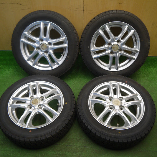バリ溝！キレイ！9.5分以上★スタッドレス 155/65R14 グッドイヤー アイスナビ7 Linz SR5 リンツ 14インチ PCD100/4H★6012005Hス