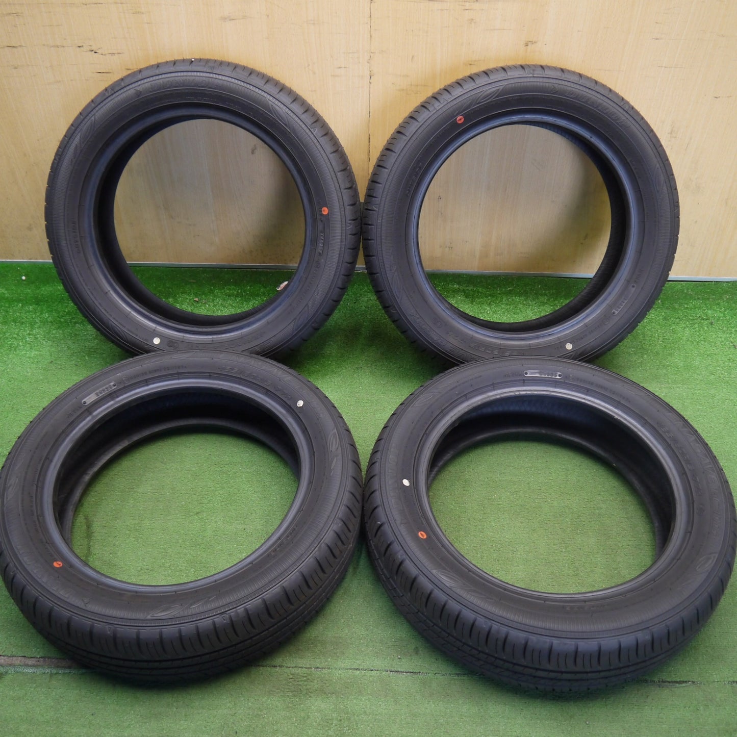 新車外し！25年★165/60R15 ダンロップ エナセーブ EC300+ タイヤ 15インチ ハスラー デリカミニ キャスト フレアクロスオーバー 等★6050814Hノタ