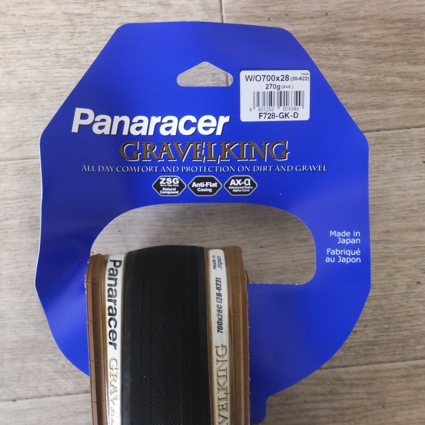 [送料無料] 未使用★パナレーサー Panaracer グラベルキング GRAVELKING F728-GK-D　W/O 700x28(28-622) 270g★