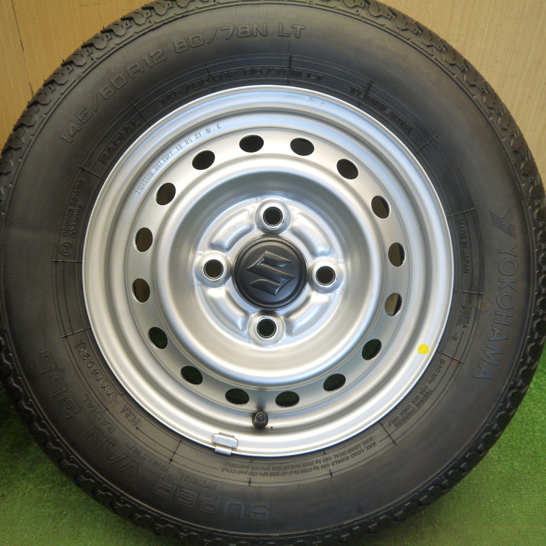 新車外し！23年☆スズキ キャリイ 純正 スチール 145/80R12 80/78N