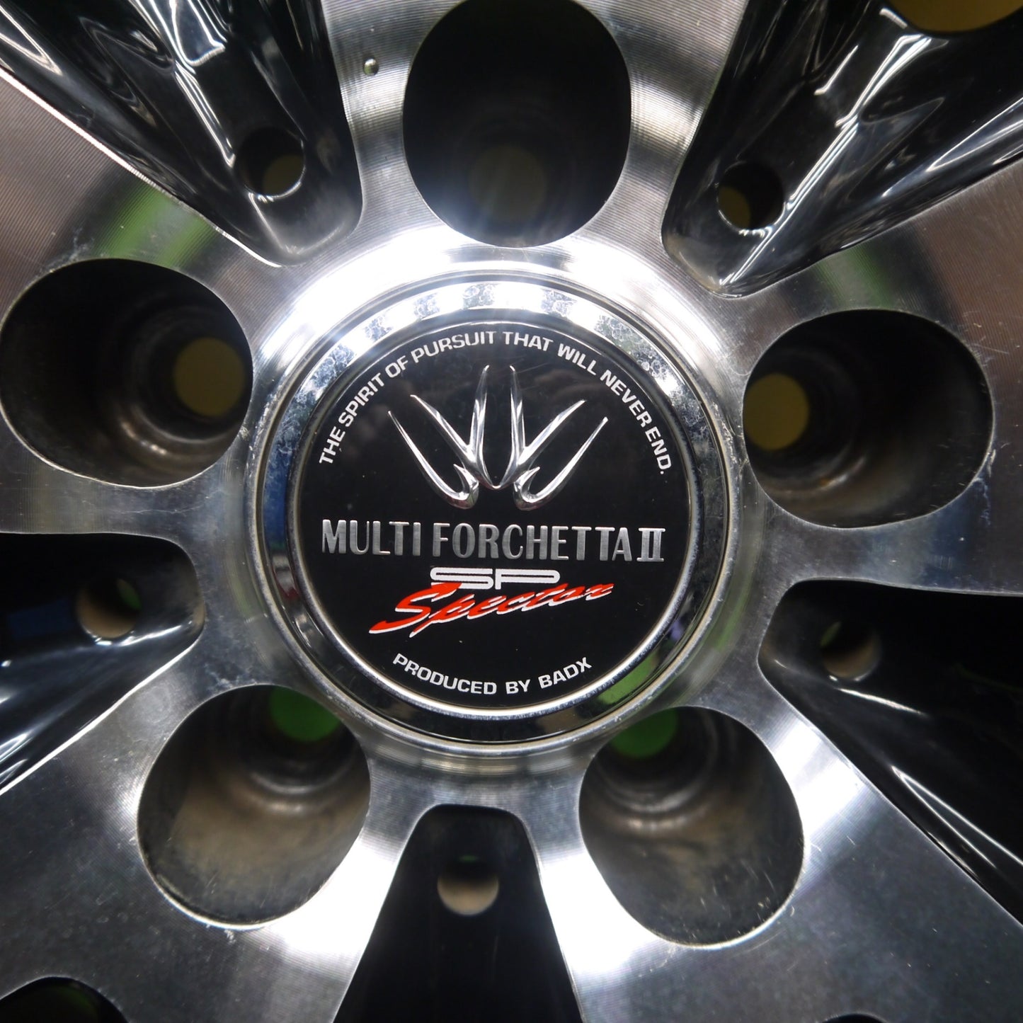 バリ溝！24年！キレイ！9.5分★フォレスター 等 LOXARNY 632 MULTI FORCHETTAⅡ SP Spector 225/55R18 ヨコハマ BluEarth-XT AE61 18インチ ロクサーニ PCD100/5H★6041006Hノ