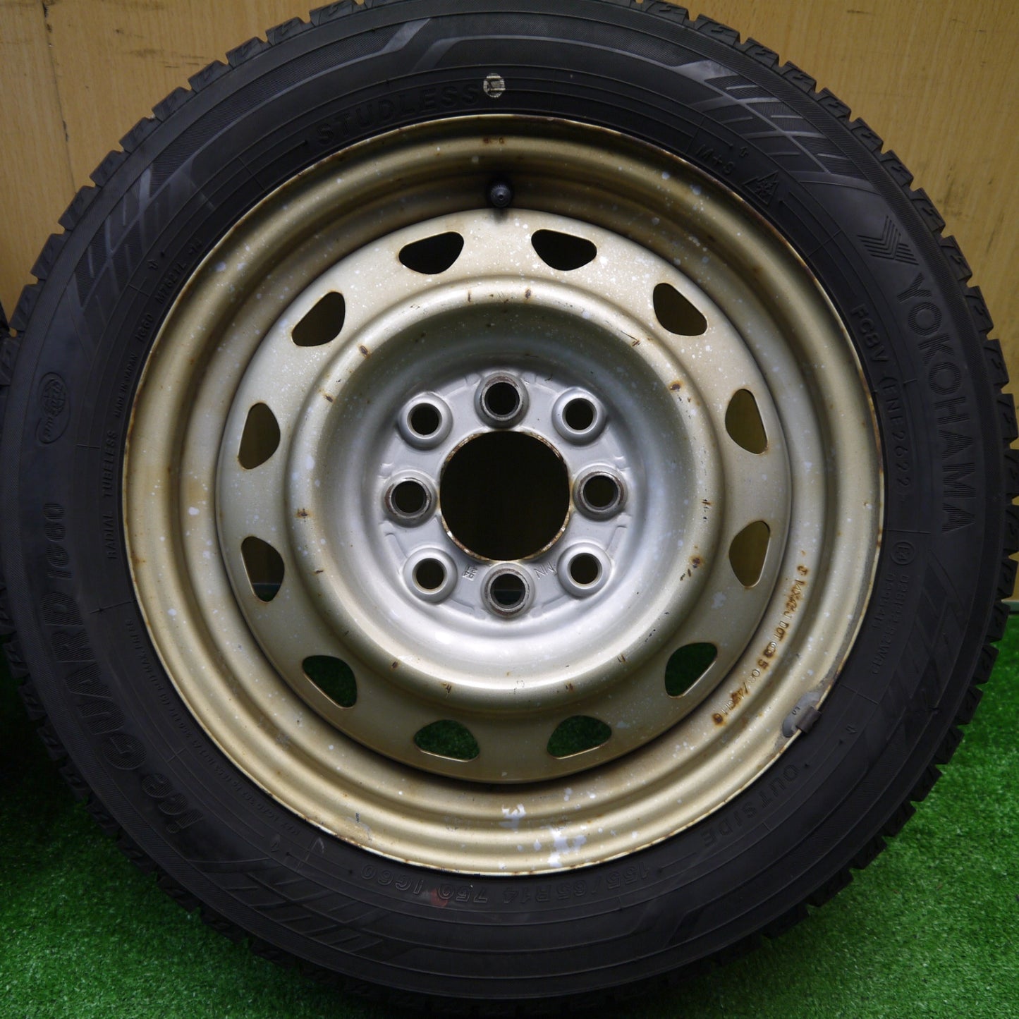 4本価格！22年★スタッドレス 155/65R14 ヨコハマ アイスガード iG60 スチール ホイール 14インチ PCD100/4H★5110401Hス