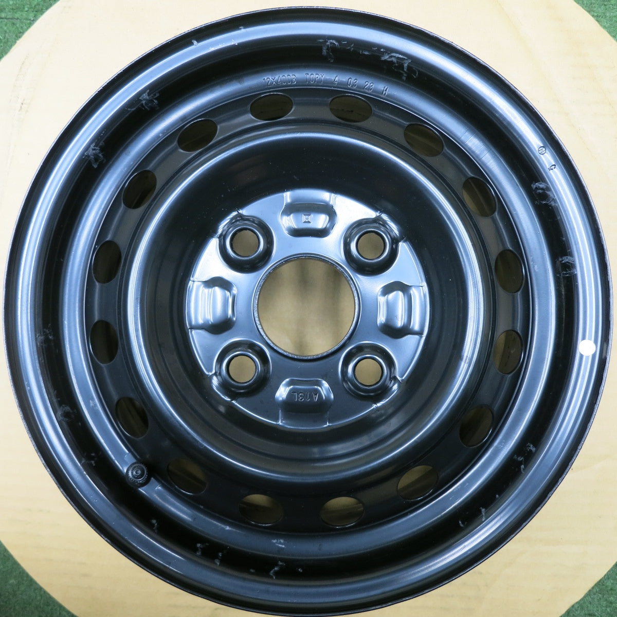 *送料無料* 新車外し★ダイハツ アトレー 純正 スチール ホイール 12インチ 12×4.00B PCD100/4H★4062809NJホ