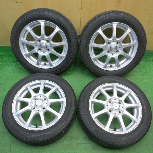 バリ溝！24年！9分★155/65R14 ロードストーン EUROVIS HP02 SH01 CLX T-3 14インチ PCD100/4H★6022620HAノ