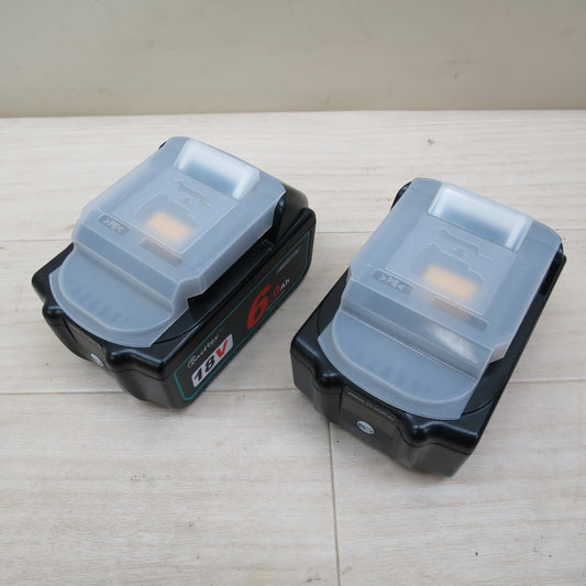 キレイ！2点セット☆waitley マキタ 互換 バッテリー WTL1860 18V 6.0Ah ガンバル 株式会社 電動 工具☆