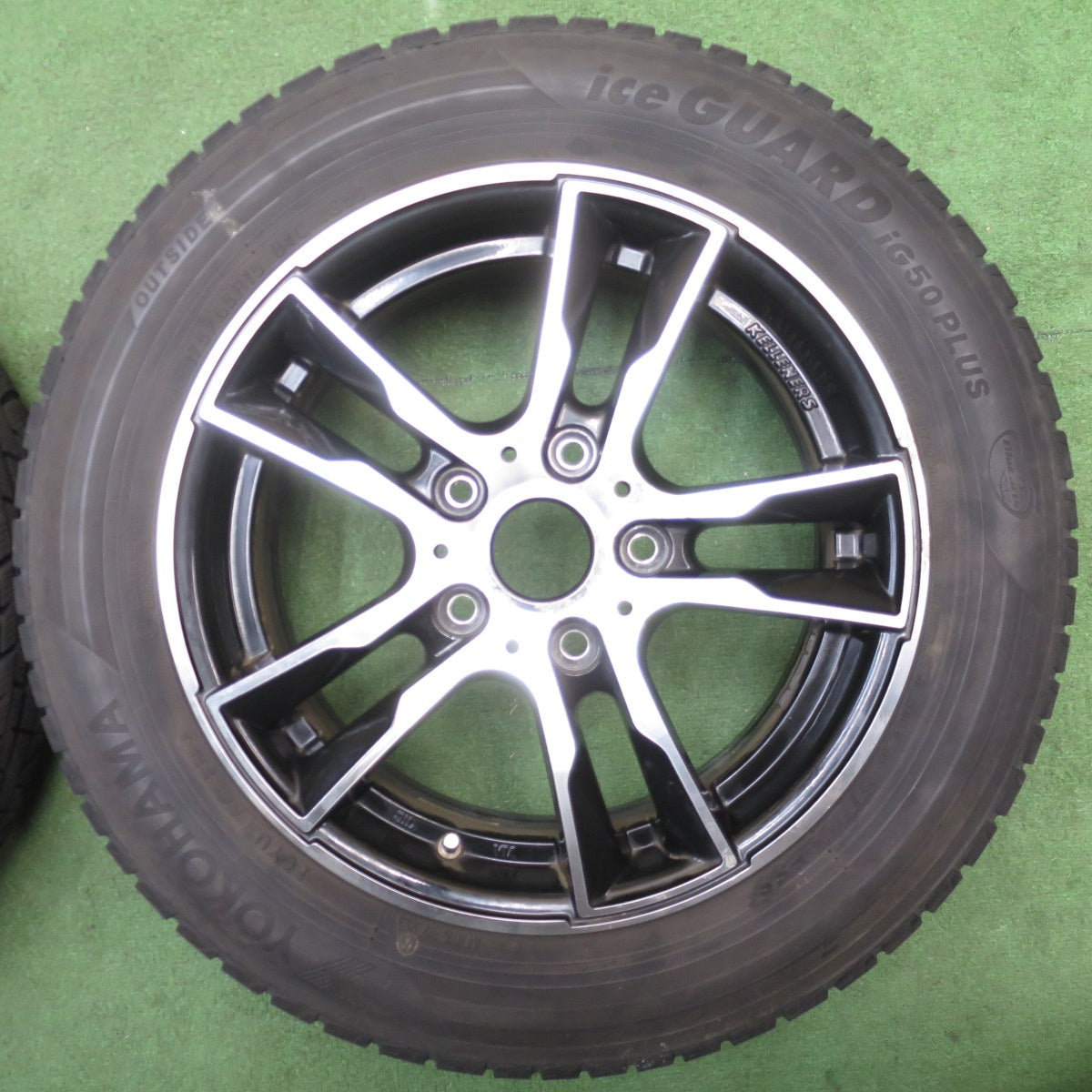 バリ溝！8.5分★MINI F56 等 Kelleners Jr E5 175/65R15 スタッドレス ヨコハマ アイスガード iG50 プラス ケレナーズ ジュニア 15インチ PCD112/5H★6032603NJノ