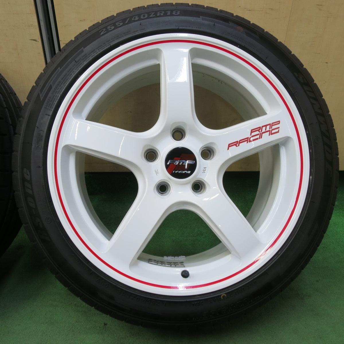 キレイ！24年★シビック タイプR 等 RMP RACING MiD 255/40R18 サンワイド RS-one 18インチ PCD120/5H★5042101イノ