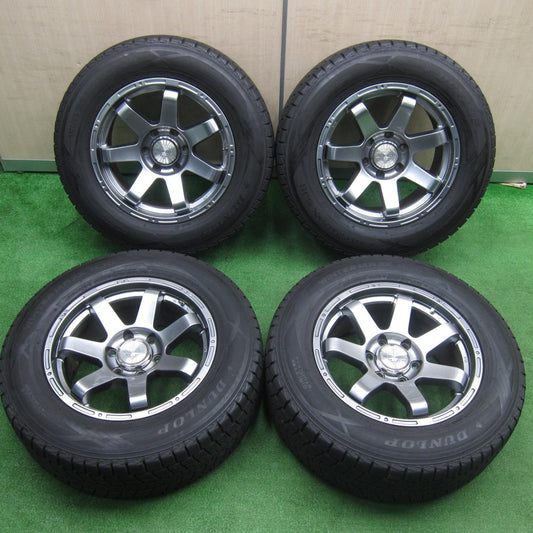 [送料無料] バリ溝！キレイ！9.5分★スタッドレス MAD CROSS 265/60R18 ダンロップ ウインターマックス SJ8 マッドクロス 18インチ PCD139.7/6H★4111807TNス
