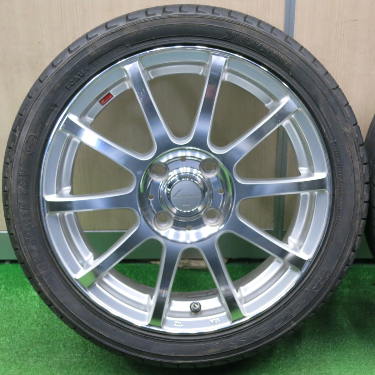 [送料無料] 4本価格★Leonis FX weds 165/50R15 ヨコハマ DNA エコス ES300 レオニス 15インチ 軽自動車 タント ワゴンR 等 PCD100/4H★4120710NJノ