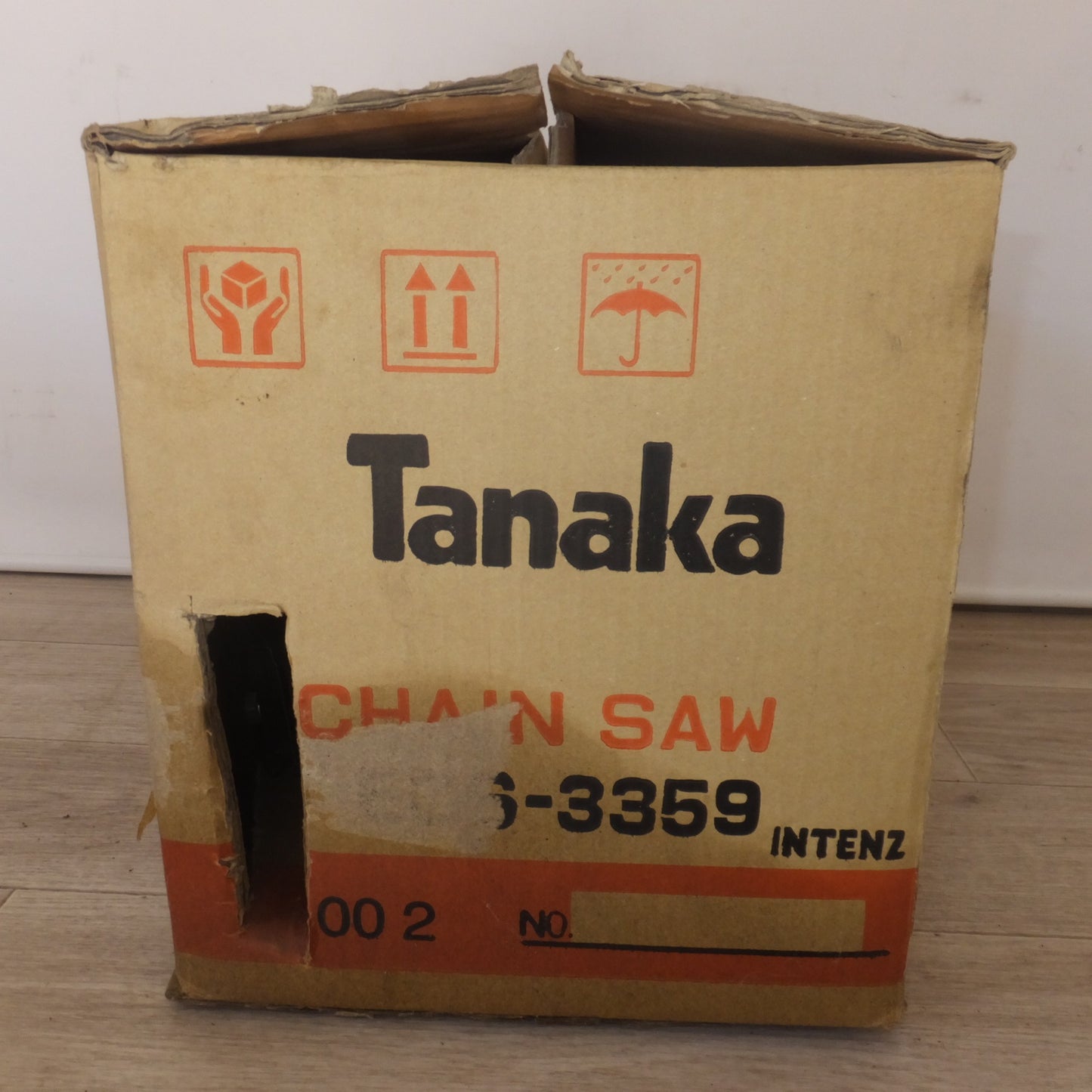 [送料無料] ジャンク★タナカ tanaka エンジンチェーンソー ECS-3359　チェン 91PX-52E　3軸合成値 9.3m/s2★