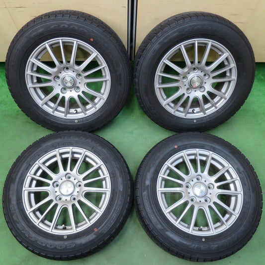 バリ溝！8.5分★スタッドレス 195/65R15 グッドイヤー アイスナビ ZEA2 ravrion selzer ラブリオン 15インチ PCD114.3/5H★5021117イス