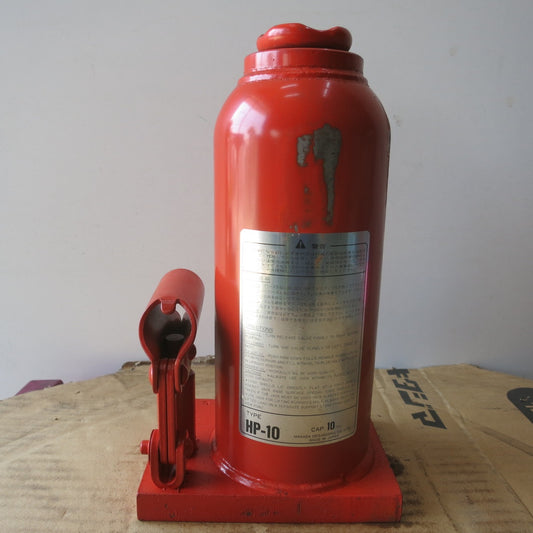 [送料無料] ◆マサダ 油圧 ジャッキ HP-10 工具 10TON 10ton 10トン 10000kg 油圧式 オイル だるま ダルマ 車載 自動車 点検 整備◆