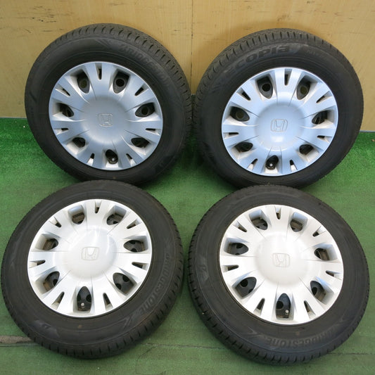 バリ溝！23年！9分★ホンダ フィット 純正 スチール 175/65R14 ブリヂストン エコピア NH200C 14インチ PCD100/4H★6053102HAノ