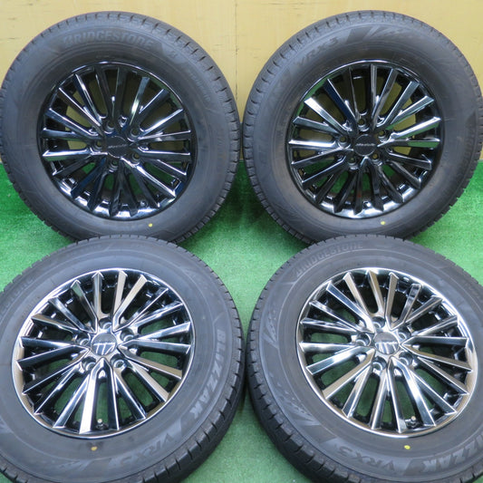 バリ溝！24年！キレイ！9.5分★ホンダ ステップワゴン 純正 Modulo 215/65R16 スタッドレス ブリヂストン ブリザック VRX3 モデューロ 16インチ PCD114.3/5H★5111805NJス