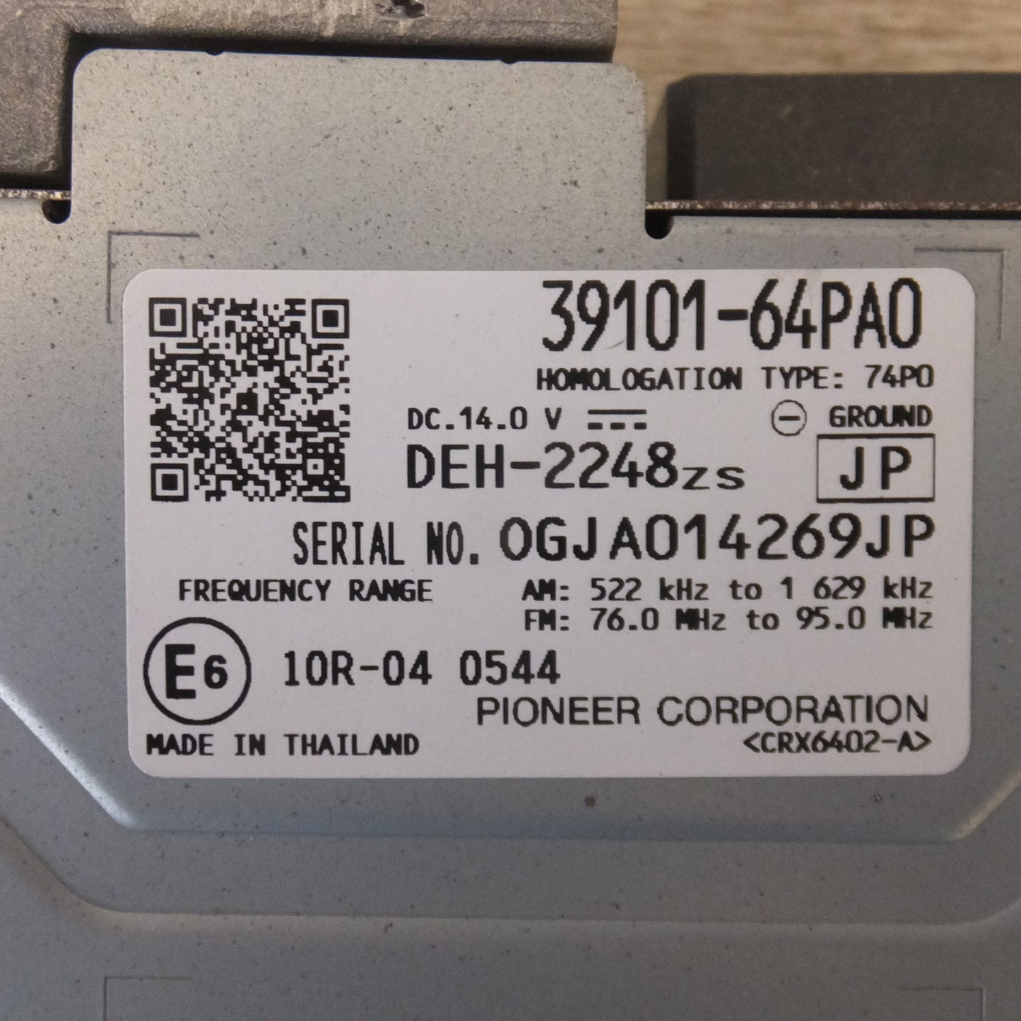 [送料無料] 現状品★スズキ 純正 CDプレーヤー 2点 セット　パイオニア製 39101-64PA0　三洋製 39101-72J5X-CYY[17-3]★