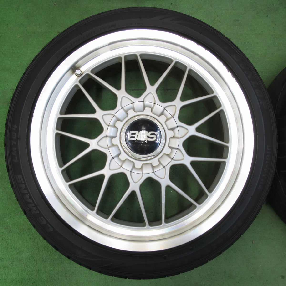 [送料無料] バリ溝！21年！9分！付属品付★BBS RG116 235/40R18 ダンロップ ルマン LM704 18インチ PCD114.3/5H★5022602イノ