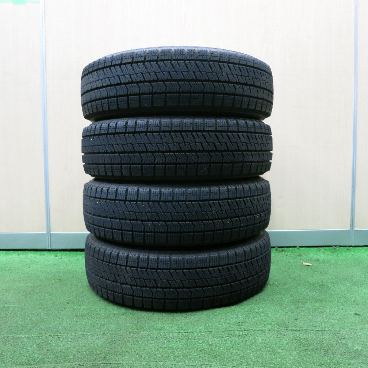 *送料無料* バリ溝！21年！キレイ！9分★スタッドレス 155/65R14 ブリヂストン ブリザック VRX2 EuroSpeed MANARAY SPORT PCD100/4H★4051005NJス