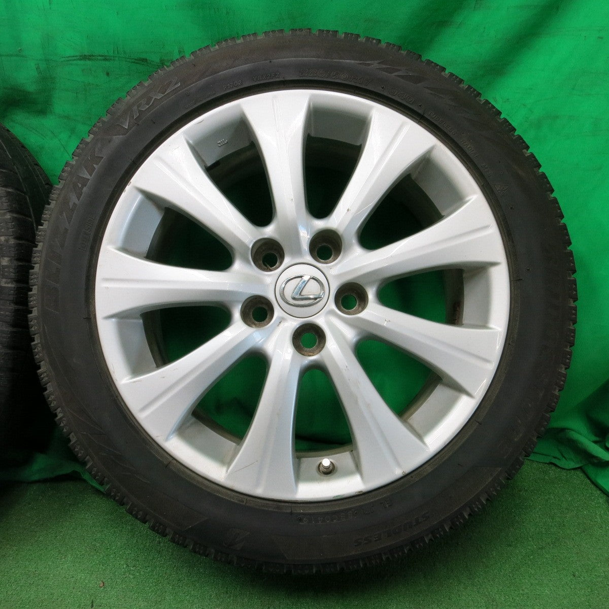 *送料無料* センサー付★レクサス RC300h GS300h 純正 225/50R17 スタッドレス ブリヂストン ブリザック VRX2 17インチ PCD114.3/5H★4052904ナス