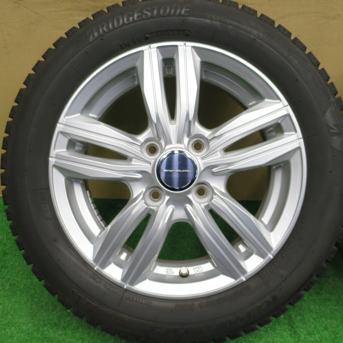バリ溝！22年！キレイ！8.5分★スタッドレス 155/65R14 ブリヂストン アイスパートナー2 GRADUAL グラデュアル 14インチ PCD100/4H★5122802NKス
