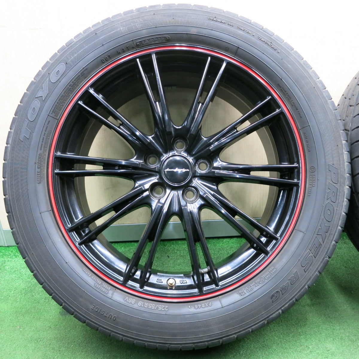 *送料無料* 4本価格★マツダ CX-5 純正 OP damd design 225/55R19 トーヨー プロクセス R46 ダムドデザイン PCD114.3/5H★4032404NJノ
