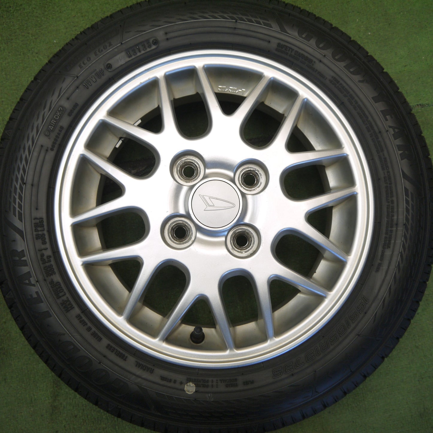 バリ溝！23年！ほぼ10分◎ダイハツ アトレー ネイキッド 等 純正 155/65R13 グッドイヤー EfficientGrip ECO EG02 13インチ PCD100/4H◎6072405Hノ