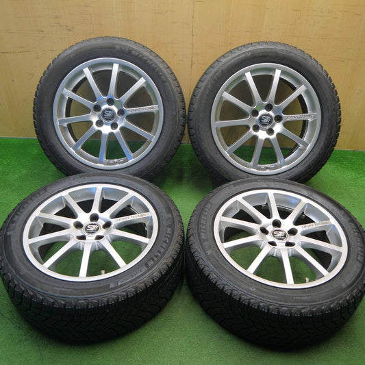 タイヤほぼ未使用！キレイ★プジョー 等 SPORT TECHNIC 215/55R17 スタッドレス ミシュラン X-ICE SNOW スポーツテクニック 17インチ PCD108/5H★5031407Hス