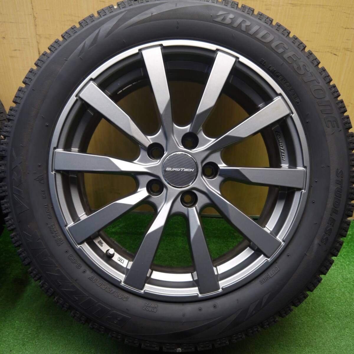 キレイ★ワーゲン 等 EUROTECH 215/55R17 スタッドレス ブリヂストン ブリザック VRX ユーロテック 17インチ PCD112/5H★5031708Hス