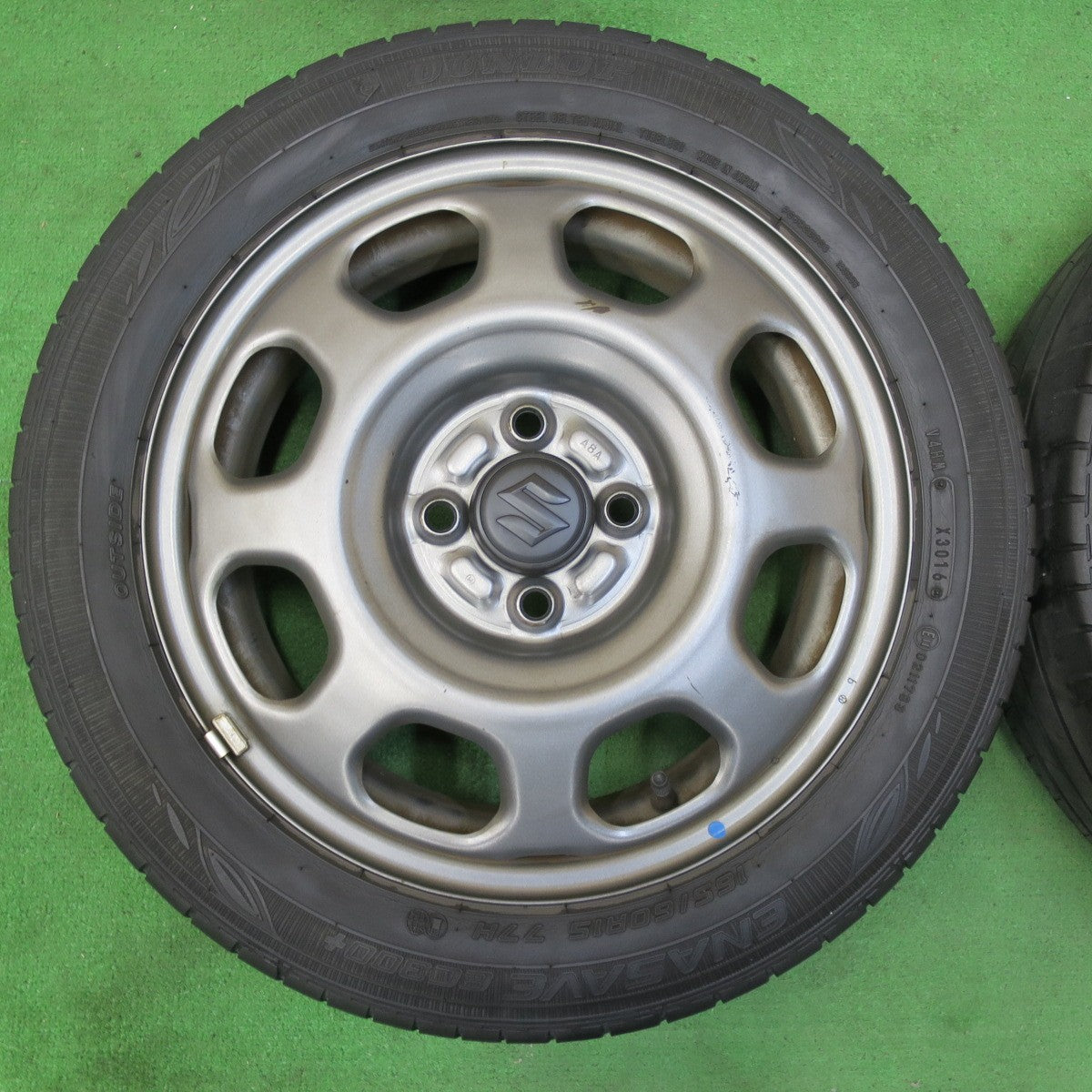 送料無料* 4本価格☆スズキ ハスラー 純正 スチール 165/60R15