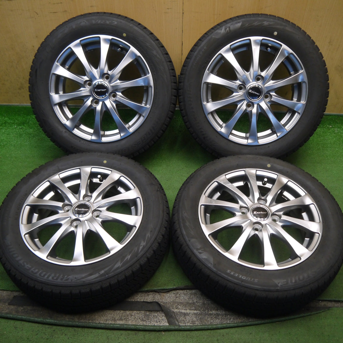 4本価格！22年◎スタッドレス 155/65R14 ブリヂストン ブリザック VRX2 Exsteer エクスター 14インチ PCD100/4H◎6090903Hス
