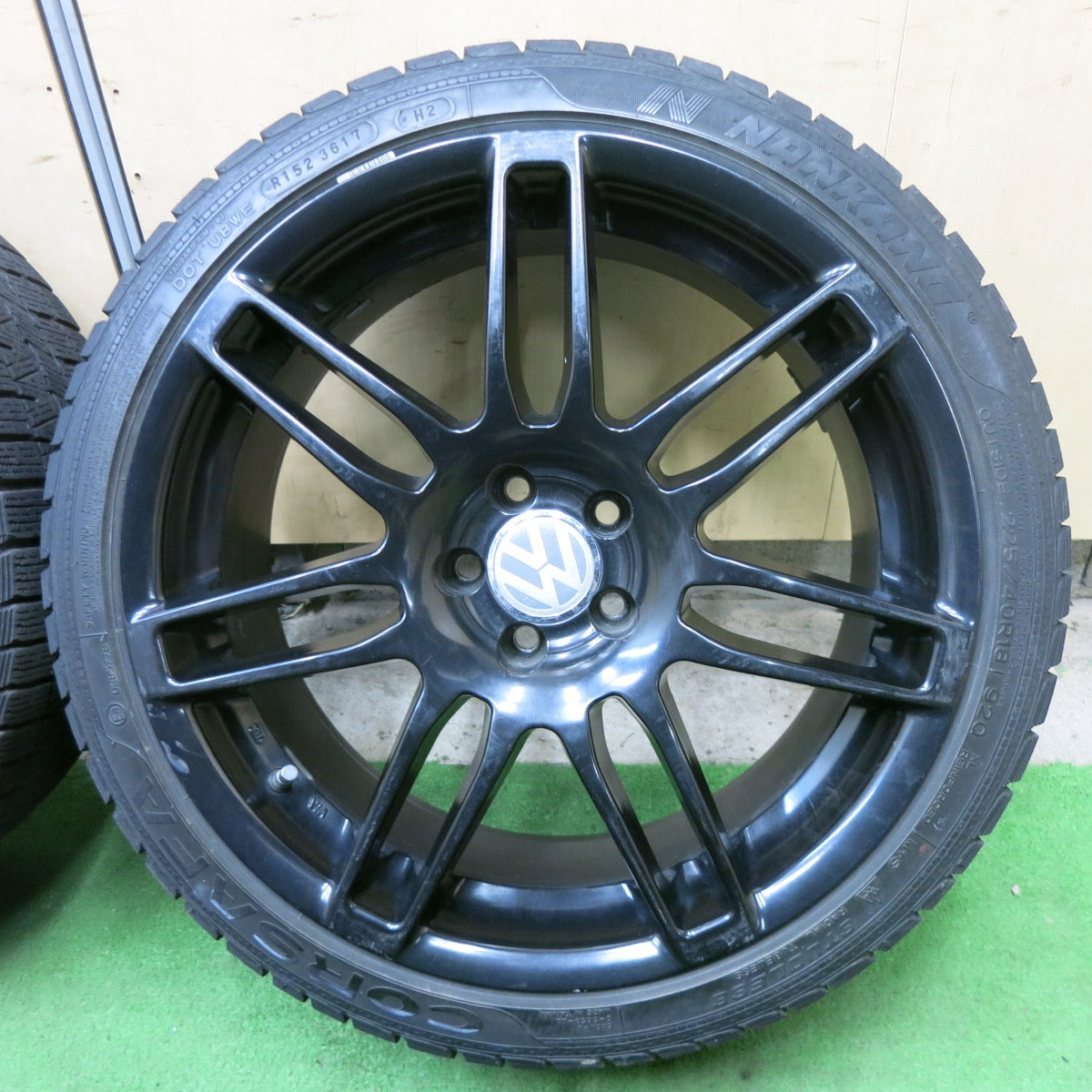 4本価格★ワーゲン 等 225/40R18 スタッドレス ナンカン CORSAFA EMN 社外 アルミ 18インチ PCD100/5H★6012003ナス
