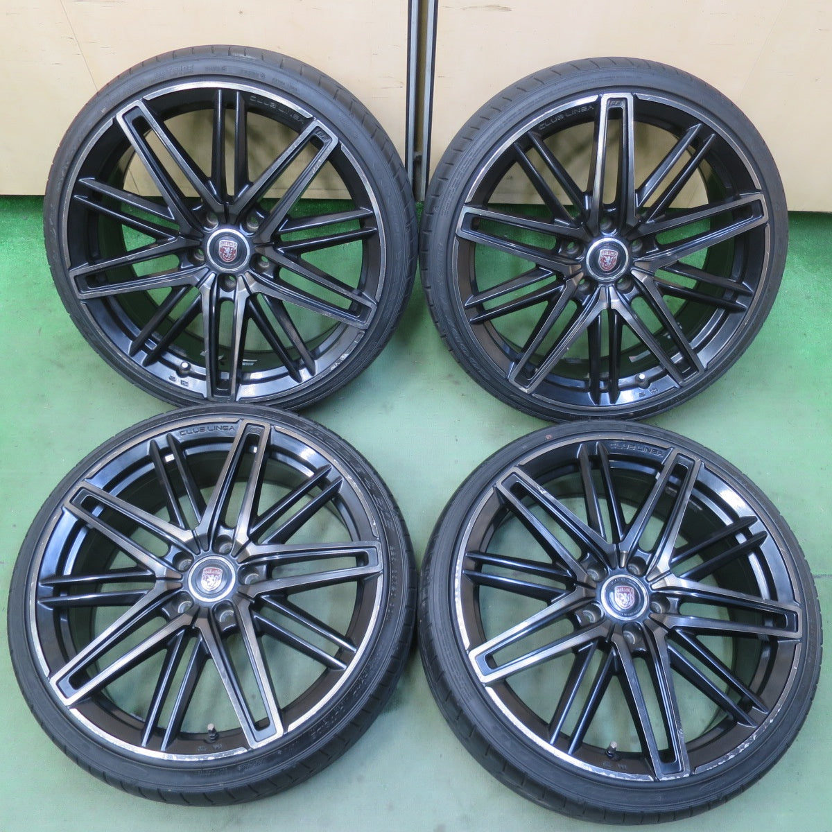 4本価格◎CLUB LINEA CASSANO FF Crimson 225/35R20 グッドイヤー イーグル LS EXE クラブ リネア カッサーノ クリムソン 20インチ PCD114.3/5H◎6092803IMノ