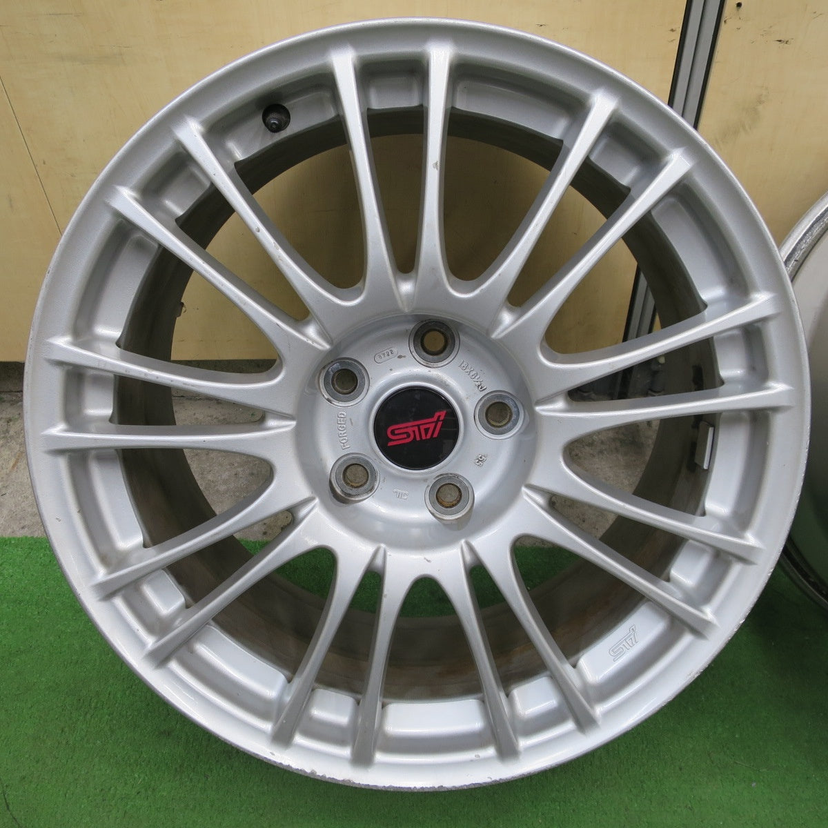4本価格★スバル GRB インプレッサ WRX STi 純正 OP BBS RV739 ホイール 18インチ 18×8.5J PCD114.3/5H★6021405ナホ