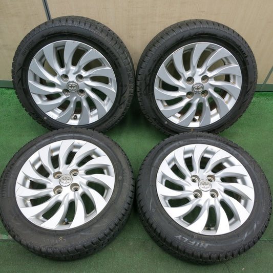 *送料無料* バリ溝！21年！ほぼ10分★トヨタ bB 純正 ENKEI 185/55R15 スタッドレス ハイフライ Win-turi 212 エンケイ 15インチ PCD100/4H★4052703HAス