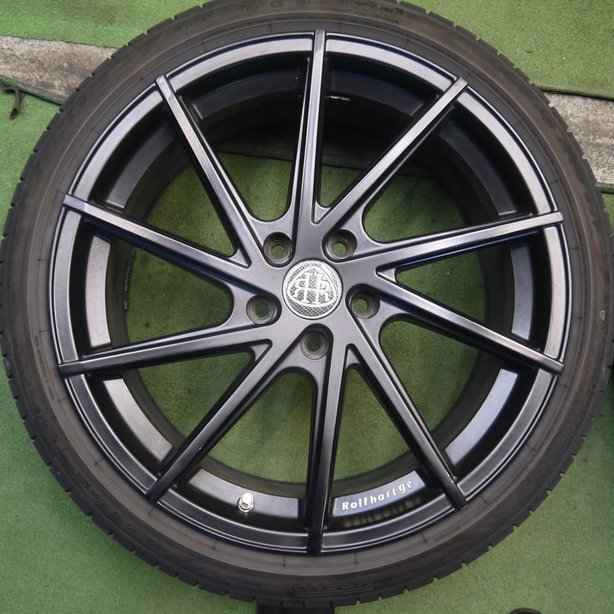 バリ溝！22年！8.5分◎ベンツ C220d Rolfhartge F10 225/40R19 255/35R19 ピレリ PZERO Pゼロ ロルフハルトゲ 19インチ PCD112/5H◎6090207Hノ