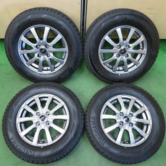 バリ溝！21年！キレイ！ほぼ10分★スタッドレス 185/70R14 ヨコハマ アイスガード iG60 Fang ファング 14インチ PCD100/4H★5012805イス