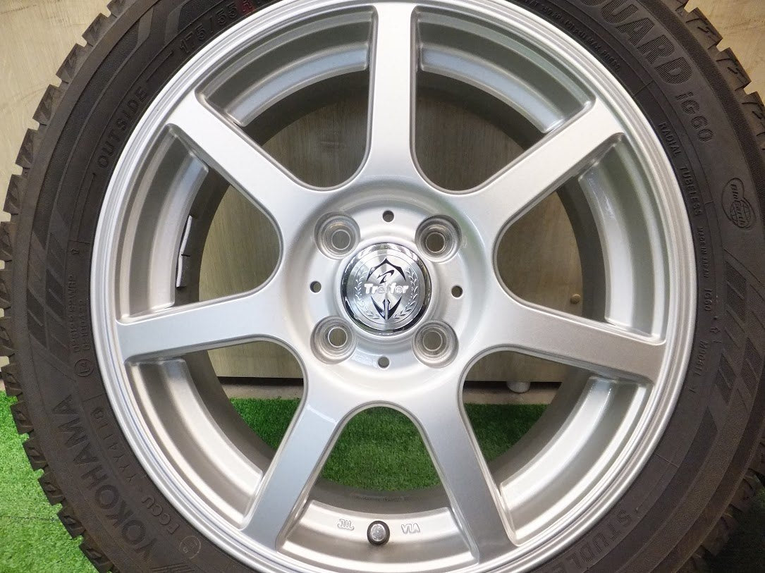 [送料無料] キレイ バリ溝！タンク・ルーミー等★スタッドレス 175/55R15 ヨコハマ アイスガード iG60 Treffer トレファー★9033002ヨス