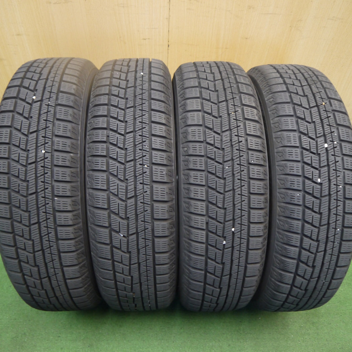 バリ溝！9分◎スタッドレス 155/65R14 ヨコハマ アイスガード iG60 AXEL Three アクセル 14インチ PCD100/4H◎6091407Hス