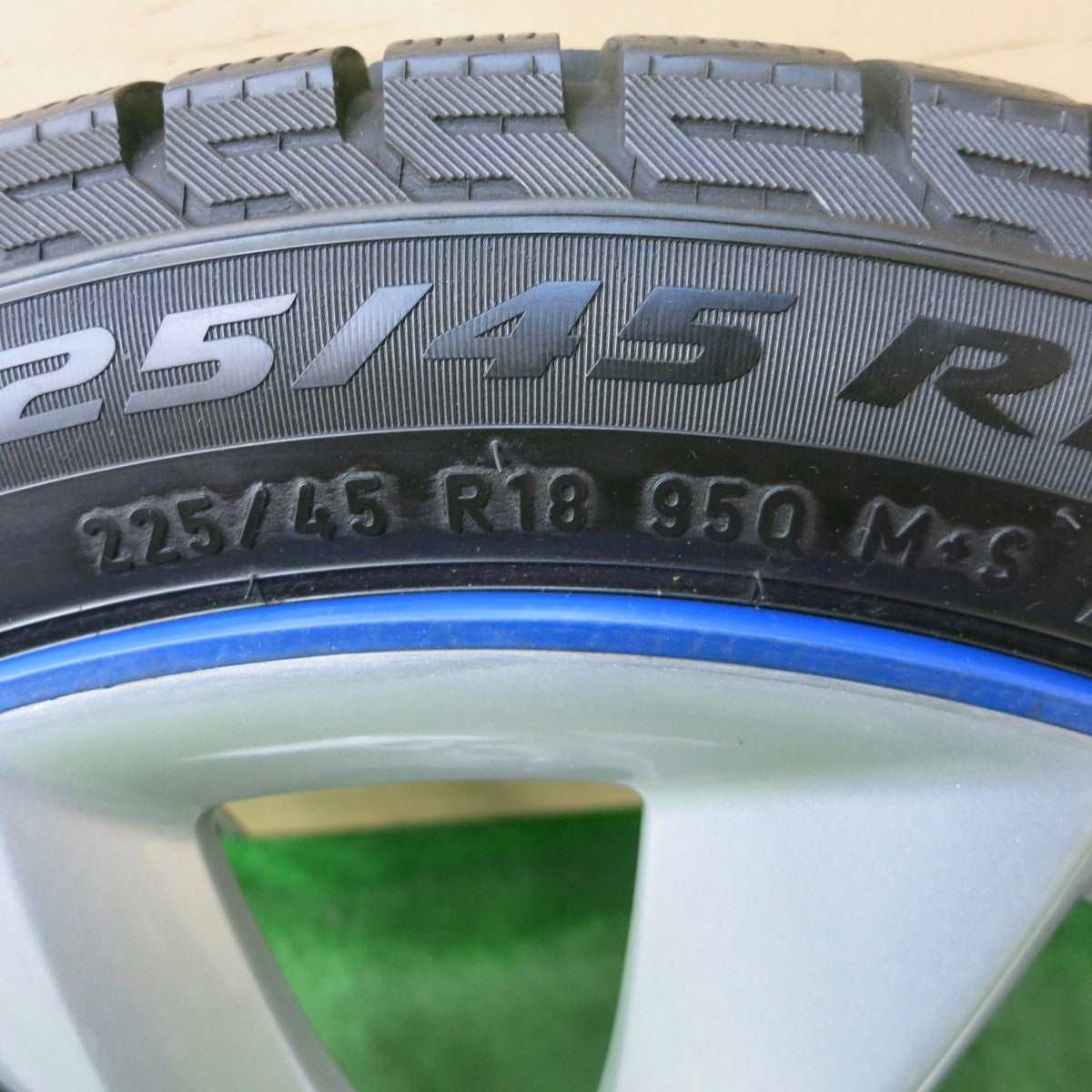 キレイ 1本★BMW F30 F31 3シリーズ 純正 225/45R18 スタッドレス ピレリ アイスアシンメトリコ プラス PCD120/5H★5030402ナス