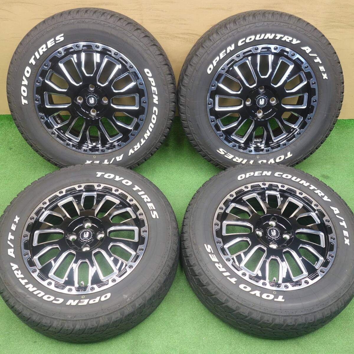 バリ溝！24年！9分★205/65R16 トーヨー オープンカントリー A/T EX ホワイトレター LS AVENTURA アヴェンチュラ 16インチ PCD100/4H★6040701KTノ