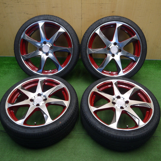 バリ溝！23年！9.5分★LOXARNY Pamela 195/40R17 ナンカン AS-1 ロクサーニ パメラ 17インチ PCD100/4H★6041505Hノ