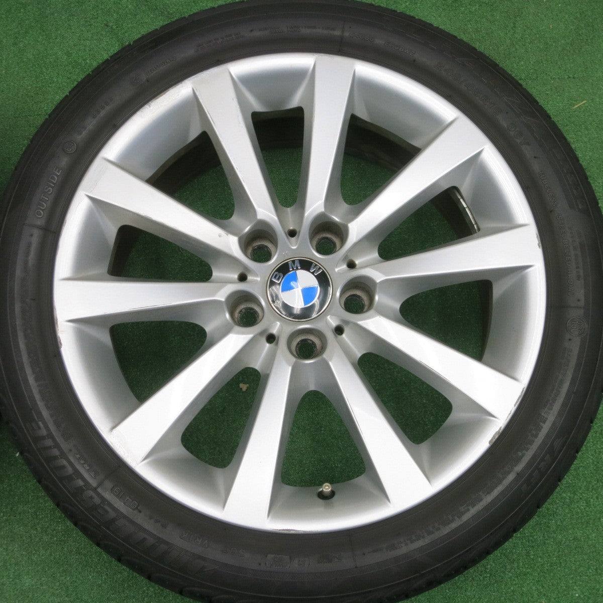 4本価格★BMW F10 F11 5シリーズ Vスポーク スタイリング 328 純正 245/45R18 ブリヂストン トランザ ER300 RFT 18インチ PCD120/5H★6013101NKノ