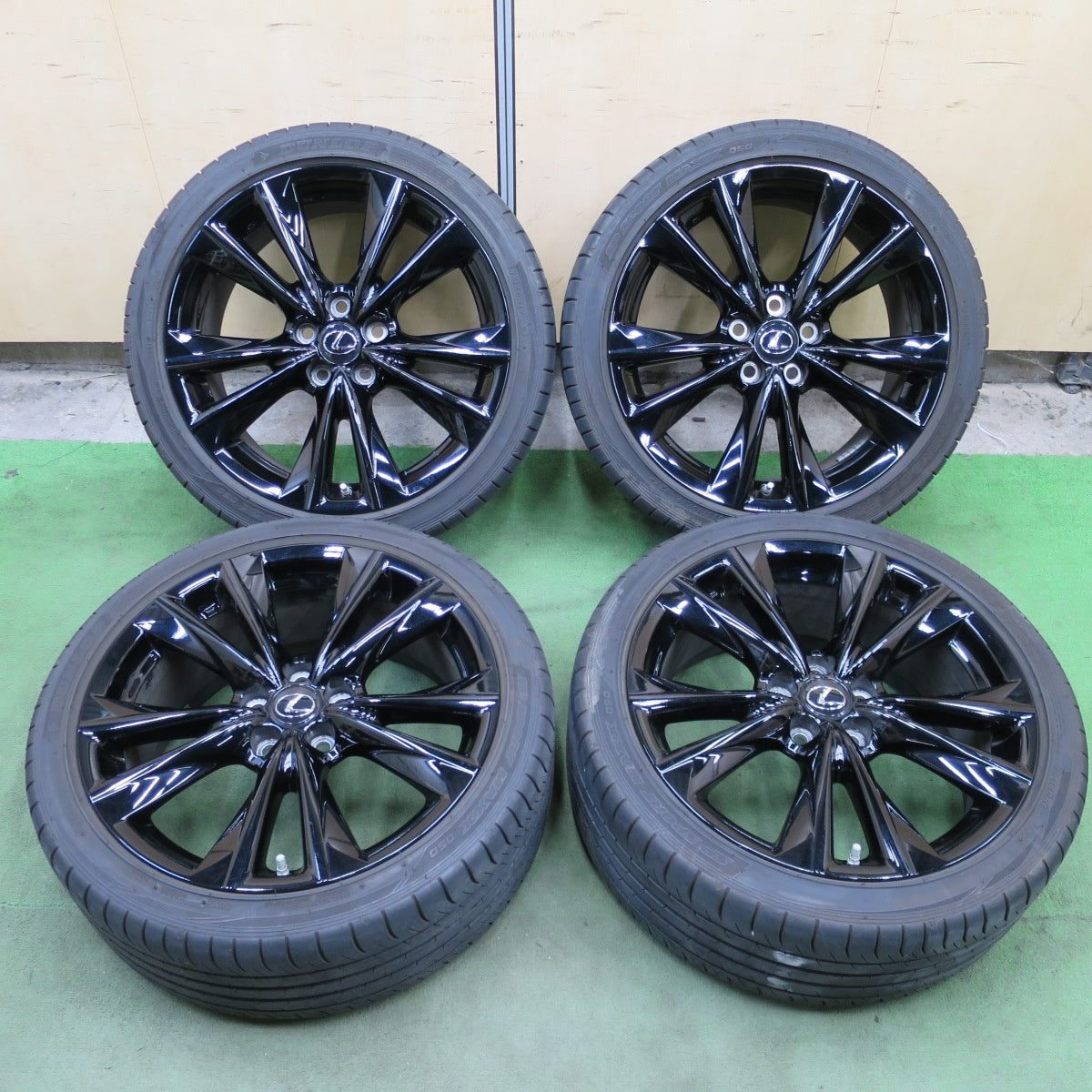 センサー付き！バリ溝！9.5分◎レクサス ES Fスポーツ 純正 235/40R19 ダンロップ SPスポーツマックス 050 19インチ PCD114.3/5H◎6100703NGノ