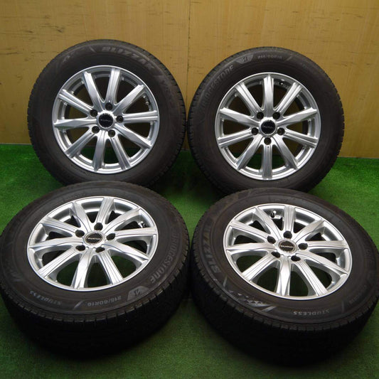 キレイ！21年★スタッドレス 215/60R16 ブリヂストン ブリザック VRX3 BALMINUM バルミナ 16インチ PCD114.3/5H★5033111Hス