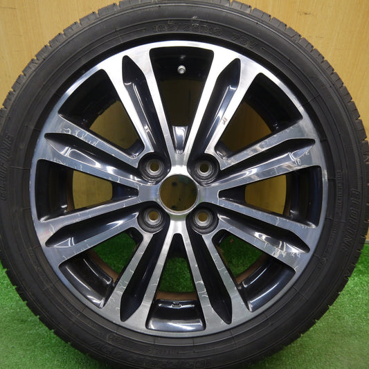 バリ溝！23年！8.5分！1本★ダイハツ タント カスタム 純正 165/55R15 エコファイン ECOFINE 15インチ PCD100/4H★6020402Hノ