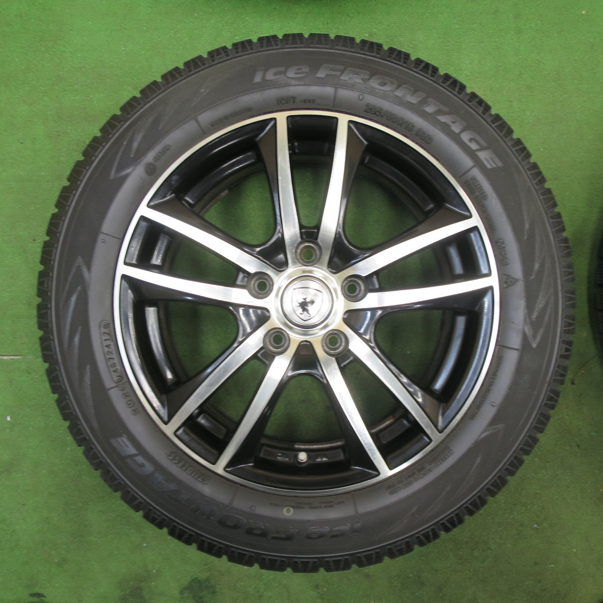 バリ溝！9.5分★スタッドレス 205/60R16 アイスフロンテージ トーヨー製 BROOK ブルック 16インチ PCD114.3/5H★5112209TTス