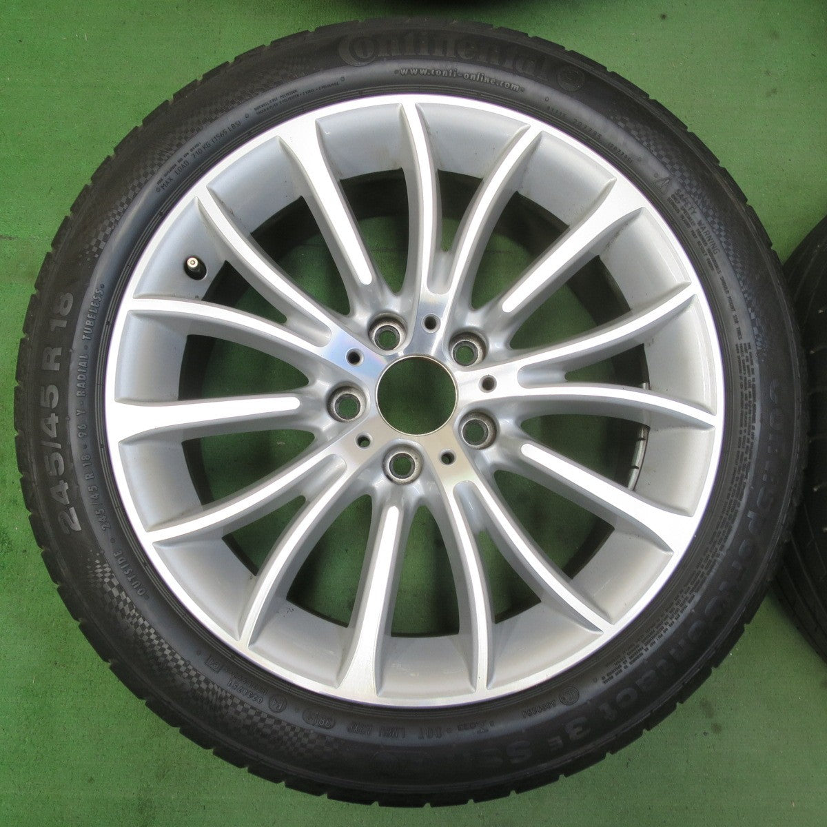 4本価格★BMW 5シリーズ F10 純正 245/45R18 コンチネンタル コンチスポーツコンタクト3E SSR 18インチ PCD120/5H★5070306イノ