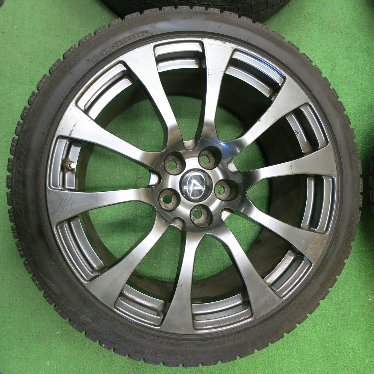 *送料無料* センサー付！バリ溝！9分★レクサス RC-F 純正 BBS 255/35R19 275/35R19 スタッドレス ブリヂストン ブリザック VRX2 19インチ PCD114.3/5H★4082101ナス