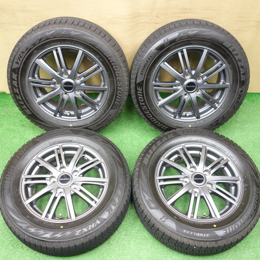 バリ溝！23年！9.5分★スタッドレス 195/65R15 ブリヂストン ブリザック VRX2 BALMINUM BR10 バルミナ 15インチ PCD114.3/5H★5121502KTス