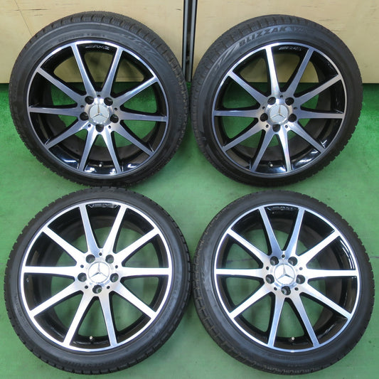 [送料無料] バリ溝！9分★ベンツ SLK SLC W172 R172 純正 AMG 235/40R18 255/35R18 スタッドレス ブリヂストン ブリザック VRX2 18インチ PCD112/5H★5022301IMス