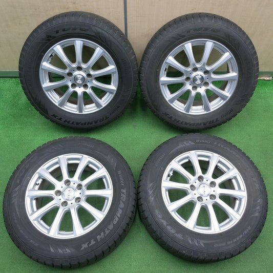 バリ溝！21年！キレイ！9.5分★スタッドレス 215/65R16 トーヨー ウインター トランパス TX JOKER ジョーカー 16インチ PCD114.3/5H★5012003TNス